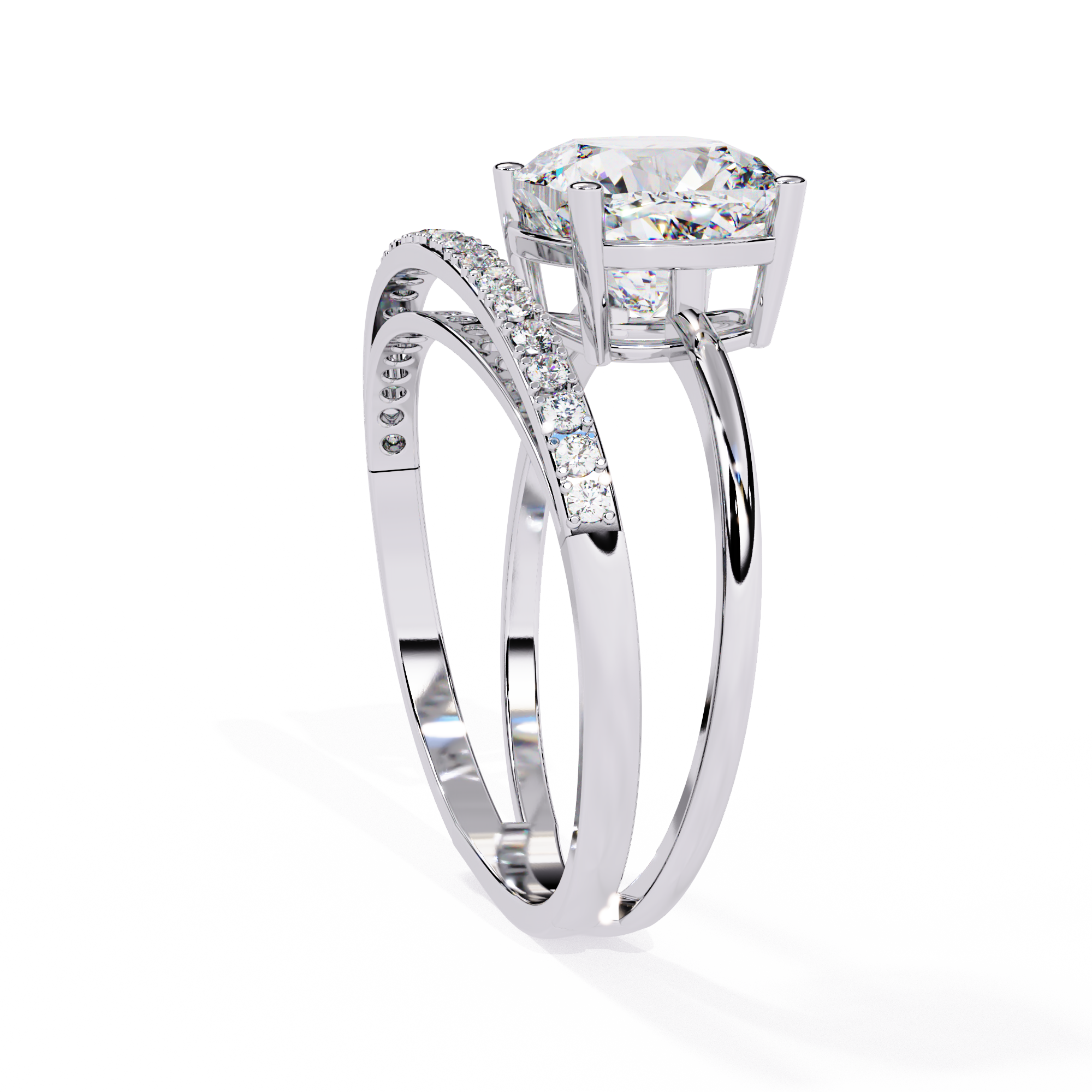 Solitairekart 2.41ct Classic Hidden Halo Natural Diamond Ring-H Color, VS1 Clarity